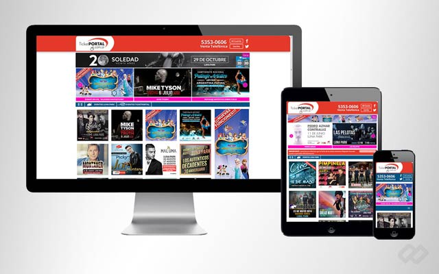 Re-diseño sitio web para venta online de tickets