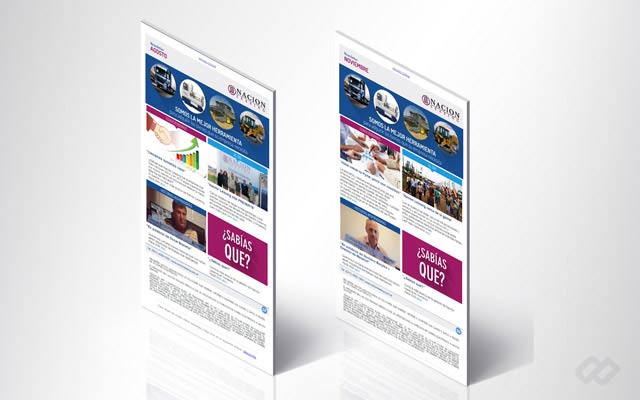 Diseño de newsletter para noticias a clientes